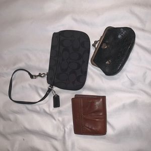 Coach wallet and wristlet bundle